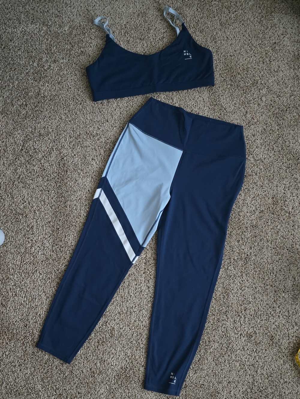 Nimble Sz L/XL Bra And Legging Set